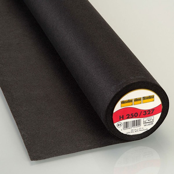H250 Entoilage thermocollant Vlieseline pour tissu léger et moyen - Noir - Photo n°1