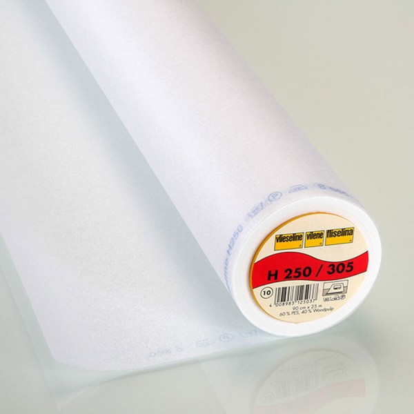 H250 Entoilage thermocollant Vlieseline pour tissu léger et moyen - Blanc - Photo n°1