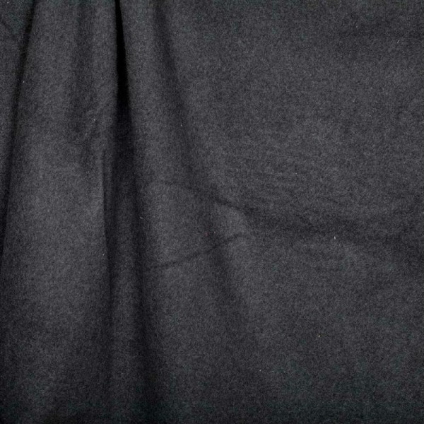 Tissu polaire uni ultra doux 100% coton biologique - Gris anthracite - Photo n°1