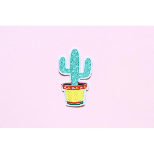 Écusson, Patch Cactus Mexicain, Patch vêtement - Photo n°1