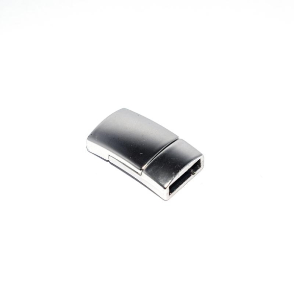 Fermoir magnétique 24x14 trou 10 mm argenté mat - Photo n°1