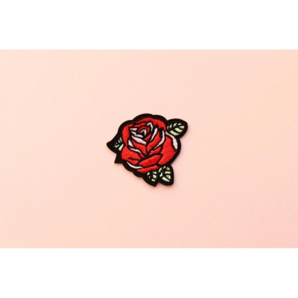 Patch thermocollant Punk - Rose dentelle