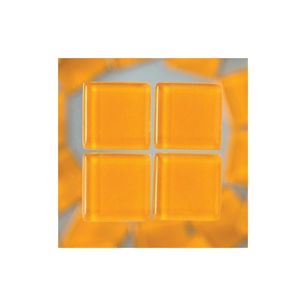 Mosaiques Cailloux en verre couleur Orange, 1,5 cm x 1,5 cm, 200 g - Photo n°1