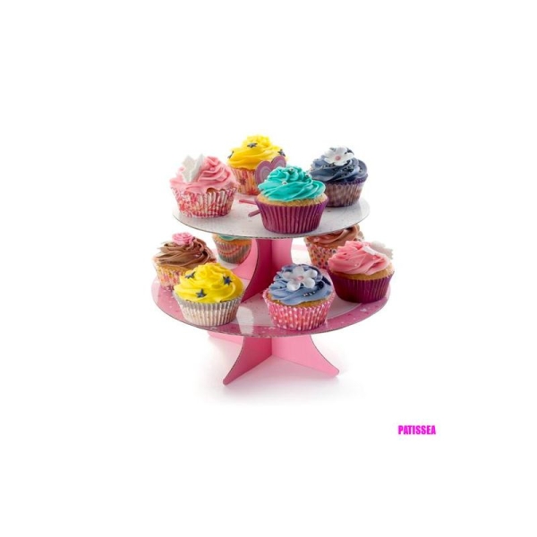 Présentoir à cupcakes rose - Photo n°1