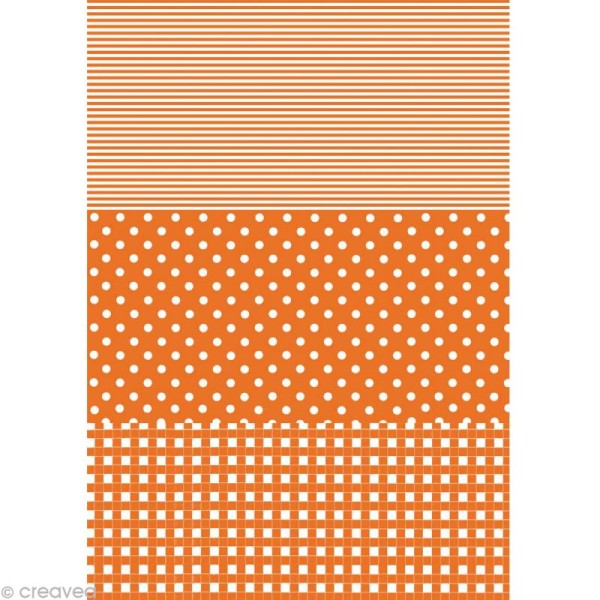 Décopatch Orange 596 - 1 feuille - Photo n°1
