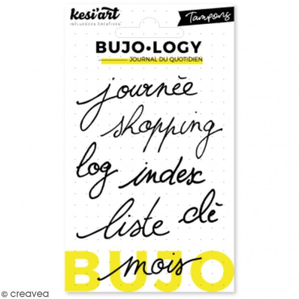 Tampon transparent pour bullet journal - Bujo Logy - Mois - 7 pcs - Photo n°1