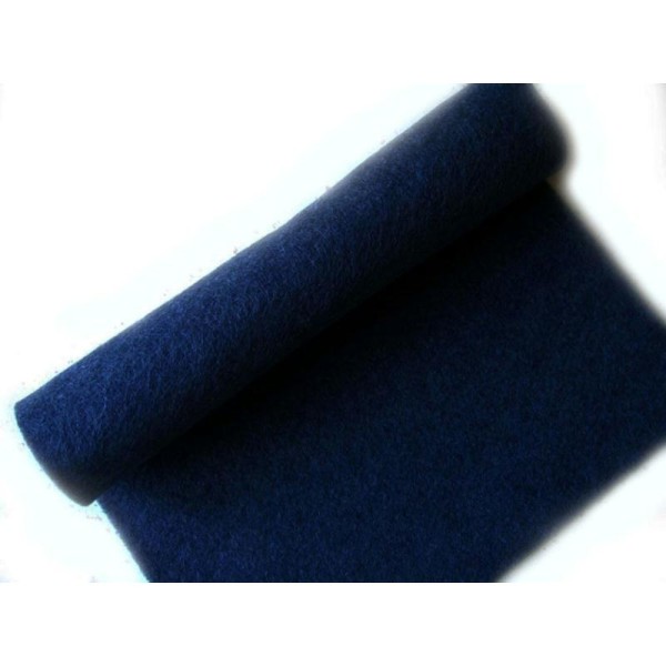 Feutrine écologique bleu marine 30x22 cm lavable, souple, recyclé - Photo n°1