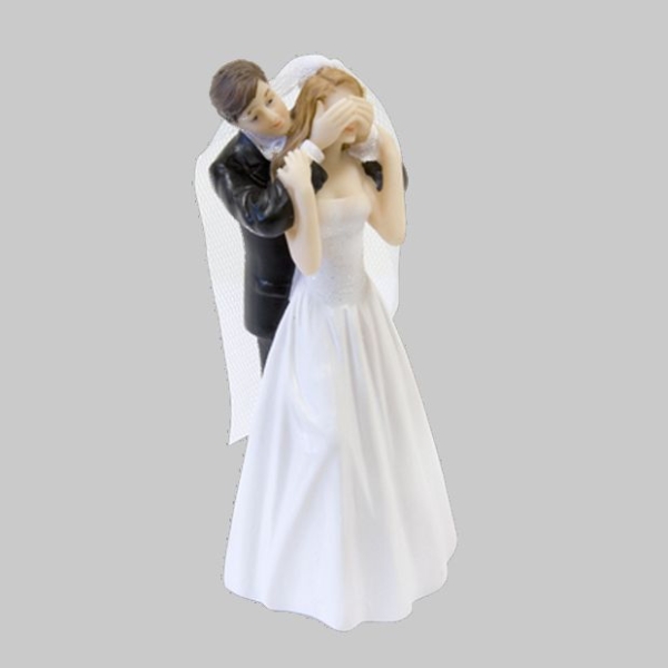 Figurine couples mariés surprise 15cm - Photo n°1