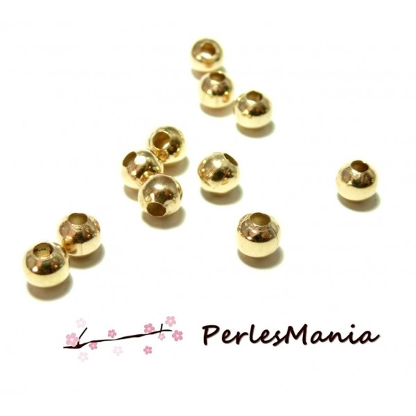 PAX environ 50 perles intercalaires 8mm metal couleur OR CLAIR Ref 70 - Photo n°1