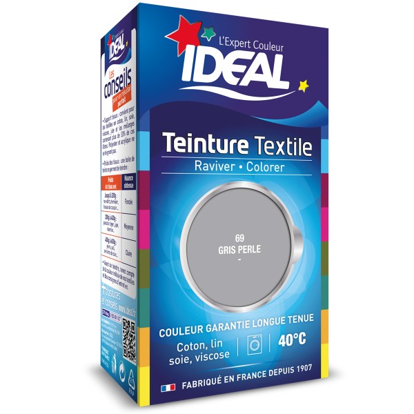 Teinture Tissu Idéal liquide - Gris Perle - 40 ml - Photo n°1
