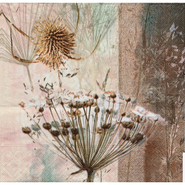 4 Serviettes en papier Fleurs Beauté Format Lunch Decoupage Decopatch 21213 Paper+Design - Photo n°1