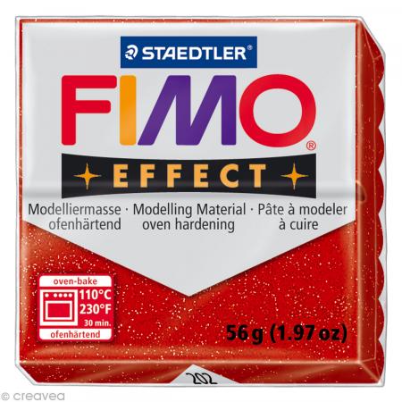 Pâte Fimo Effect Rouge Métallique 202 - 56 gr