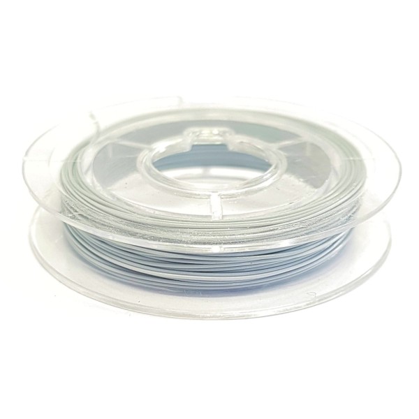 Accessoires création fil câblé 0.45 mm en bobine de 10 mètres Blanc - Photo n°1