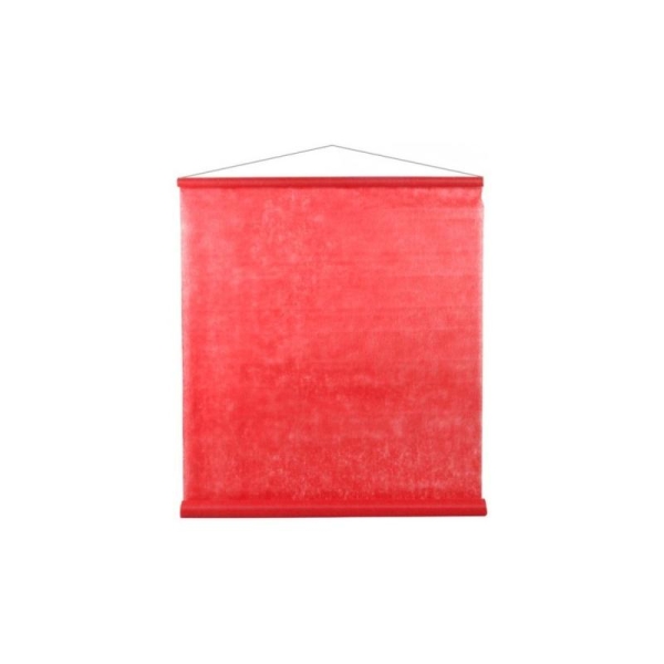 Tenture de Salle Intissé Couleur Tissu Non Tissé 12 M - 19 coloris COULEUR:Rouge - Photo n°1