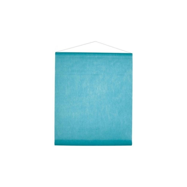 Tenture de Salle Intissé Couleur Tissu Non Tissé 12 M - 19 coloris COULEUR:Turquoise - Photo n°1