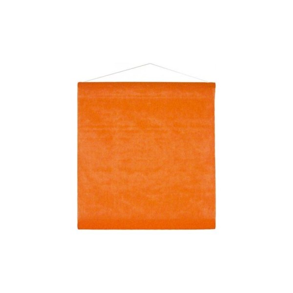 Tenture de Salle Intissé Couleur Tissu Non Tissé 12 M - 19 coloris COULEUR:Orange - Photo n°1