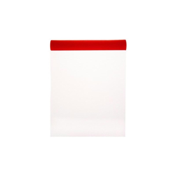 Chemin de table tulle couleur 5 M x 50 cm COULEUR:Rouge - Photo n°1