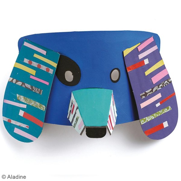 Kit DIY Masque - à découper et décorer - thème Animaux - La Poste