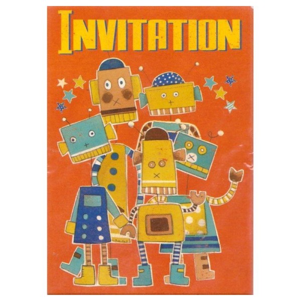 6 Cartons d'invitation 