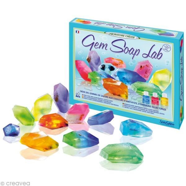 Kit créatif Gemmes de savons (gem soap lab) - Photo n°1