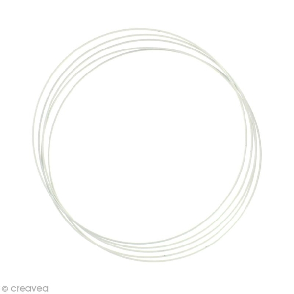 Lot de cercles nus en métal - 35 cm de diamètre - 5 pcs - Photo n°1