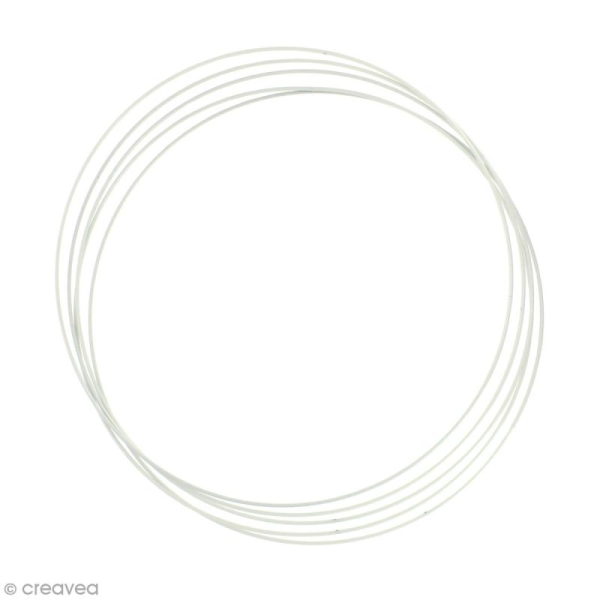 Lot de cercles nus en métal - 40 cm de diamètre - 5 pcs - Photo n°1