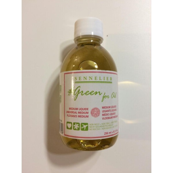 Medium liquide pour peinture à l'huile NON NOCIF gamme Green for Oil de Sennelier 250ml - Photo n°1