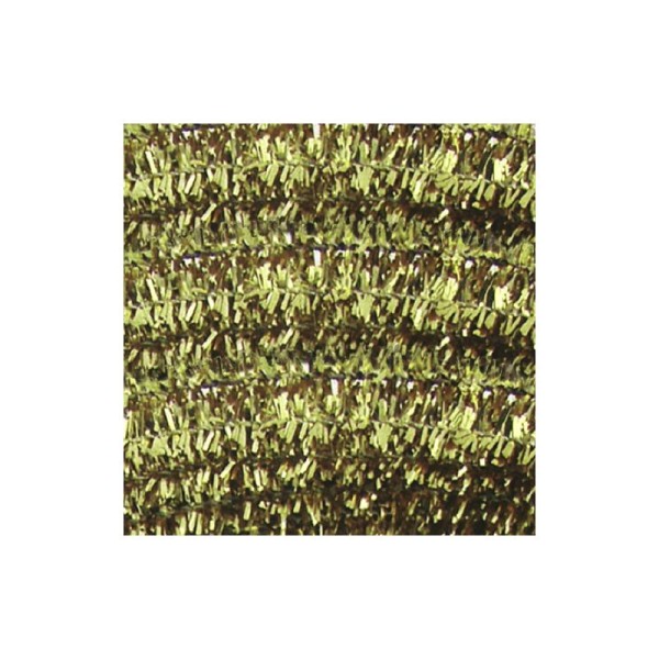 Fils chenille 6 mm - Or - Photo n°1