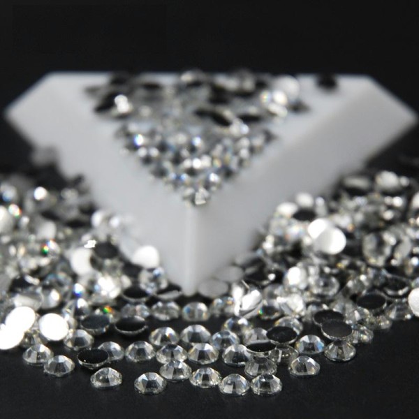1000 Strass 2mm Argenté crystal a coller pour vos creation, decoration - Photo n°3