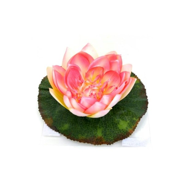 Lotus artificiel rose poudré fleur artificielle Ø20cm - Photo n°1