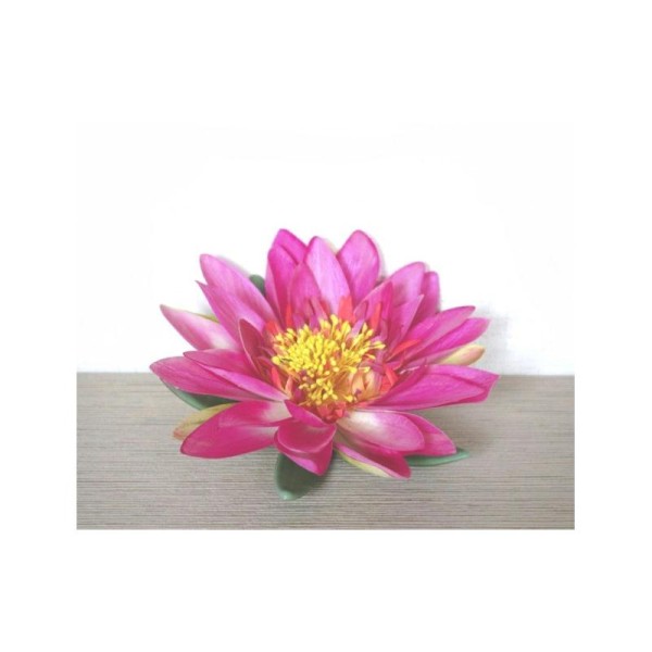 Lotus artificiel rose fleur artificielle Ø15cm - Photo n°1
