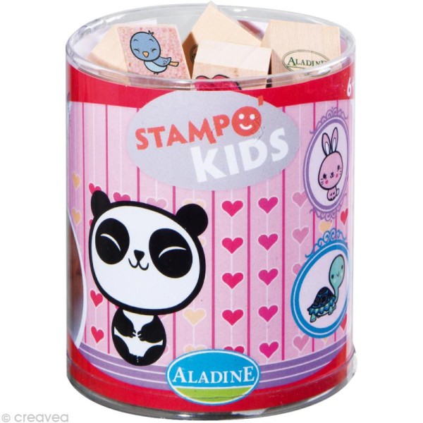 Kit 15 tampons Stampo'kids Kawai - Photo n°1