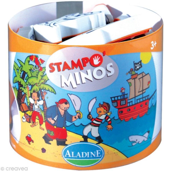 Kit 10 tampons enfant Stampo'minos - Pirates - Photo n°1