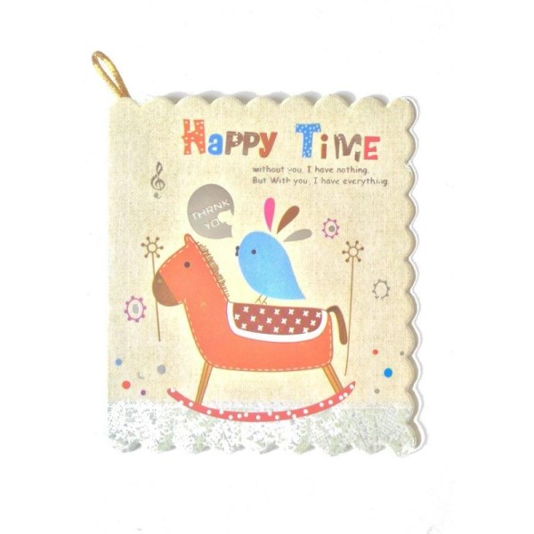 Carte cadeau illustrée Happy time