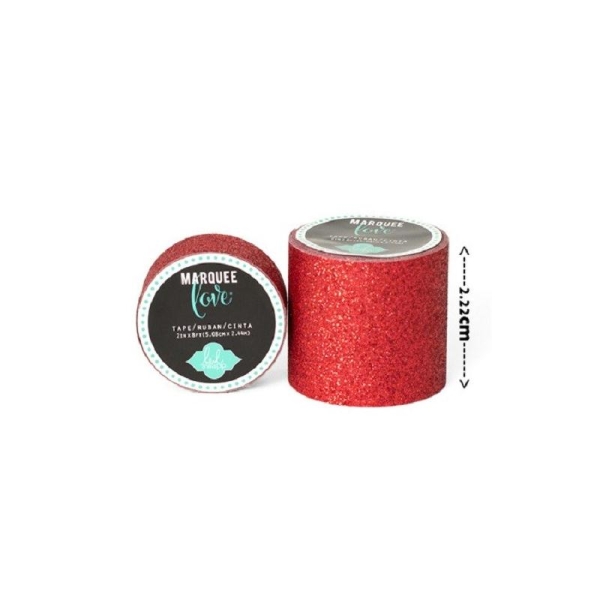 Masking tape / Washi tape fantaisie rouge brillant - Photo n°1