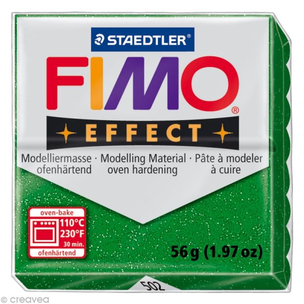 Fimo Effect Vert Métallique 502 - 56 gr - Photo n°1