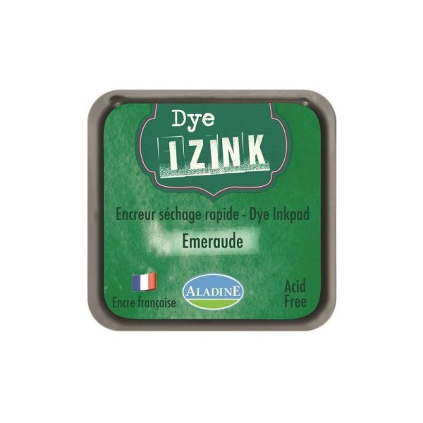 Izink Dye vert emeraude - Encreur séchage rapide - Photo n°1