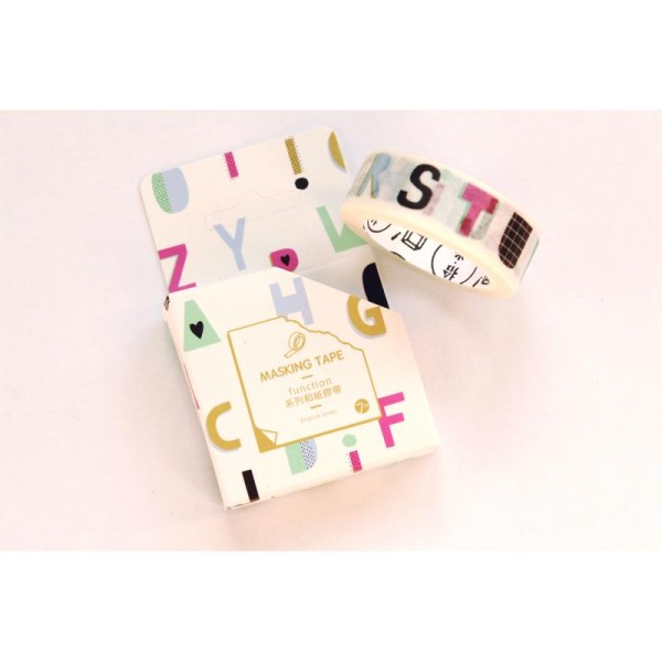 Masking tape Alphabet, Washi tape, Ruban adhésif, Scrapbooking - Photo n°1
