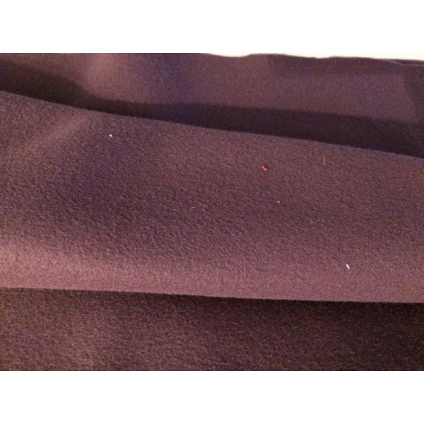 Laine polaire Violet foncé vendu par 25 cm - Photo n°1