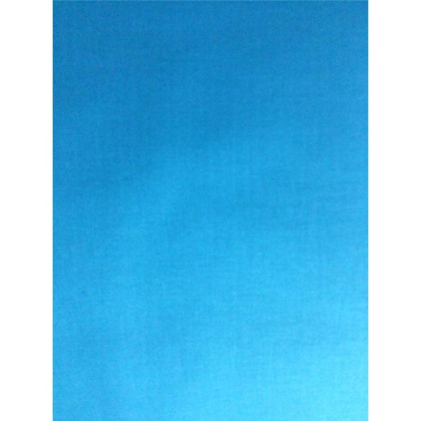 Tissu de coton bleu turquoise vendu par 25cm - Photo n°1