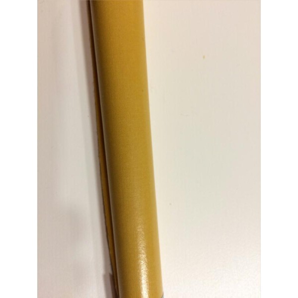 Coupon de coton Enduit Froufrou 35 x 70 cm Uni Moutarde - Photo n°1