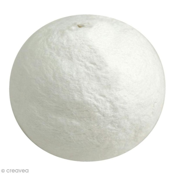 Boule de cellulose Blanc - 6 cm - 1 pce - Photo n°1