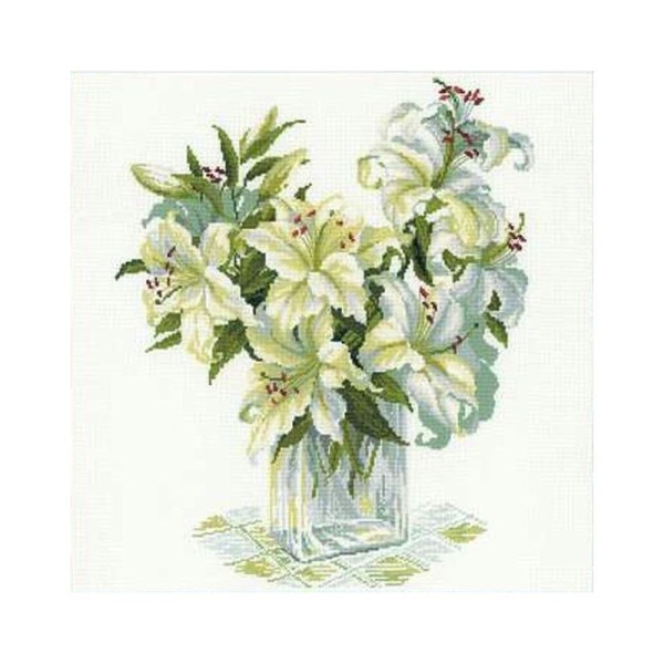 Bouquet de Lys blancs  1169  Riolis - Photo n°1