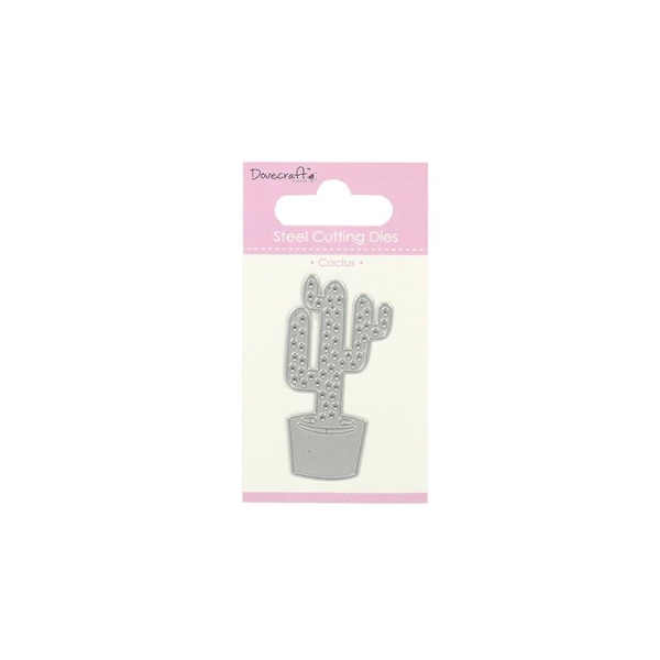 Die matrice de découpe en forme de cactus dans pot nature 7cm - Photo n°1