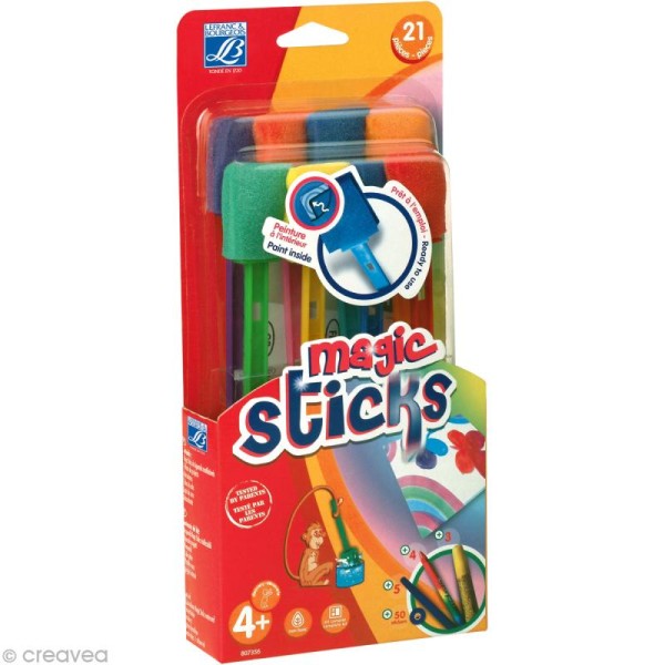 Kit Pinceaux Magic Sticks Education - 21 pièces - Photo n°1