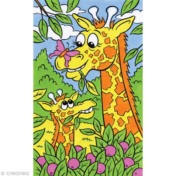 Coloriage au numéro Reeves - Girafe - 5 ans et + - Photo n°1