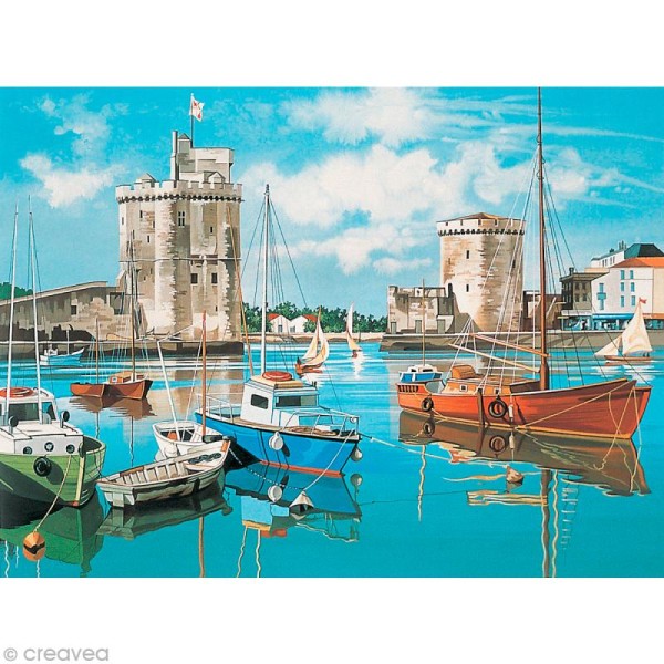 Peinture au numéro Reeves - Port de la Rochelle - Photo n°1