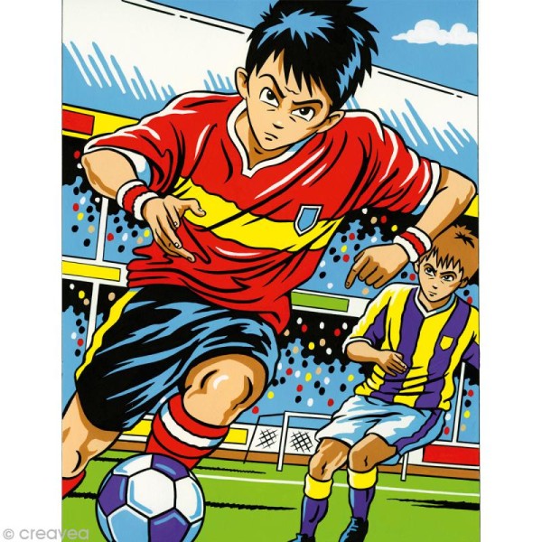Peinture au numéro Reeves - Manga Foot - 8 ans et + - Photo n°1