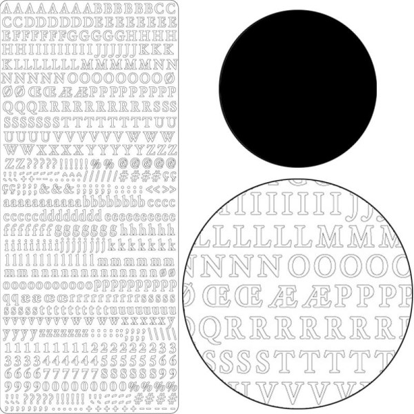 Stickers Peel Off Alphabet Noir - Photo n°1