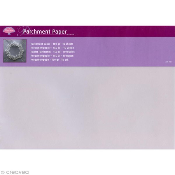 Papier parchemin Pergamano - A4 150 Gr - 10 feuilles (61406) - Photo n°1